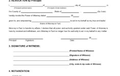 30 free power of attorney revocation forms word pdf 1 30 Free Power Of Attorney Revocation Forms Word PDF