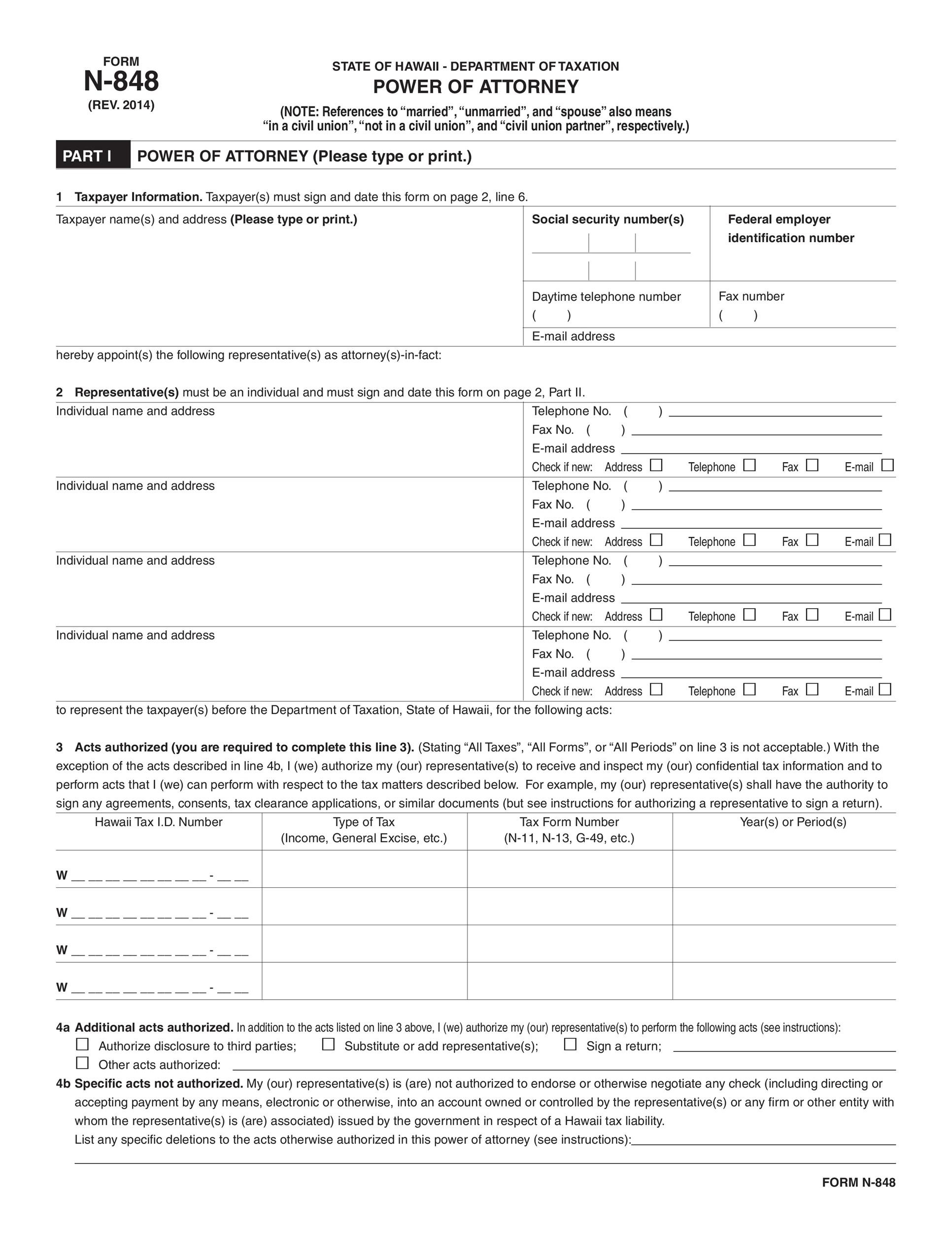 50 Free Power Of Attorney Forms Templates Durable Medical 