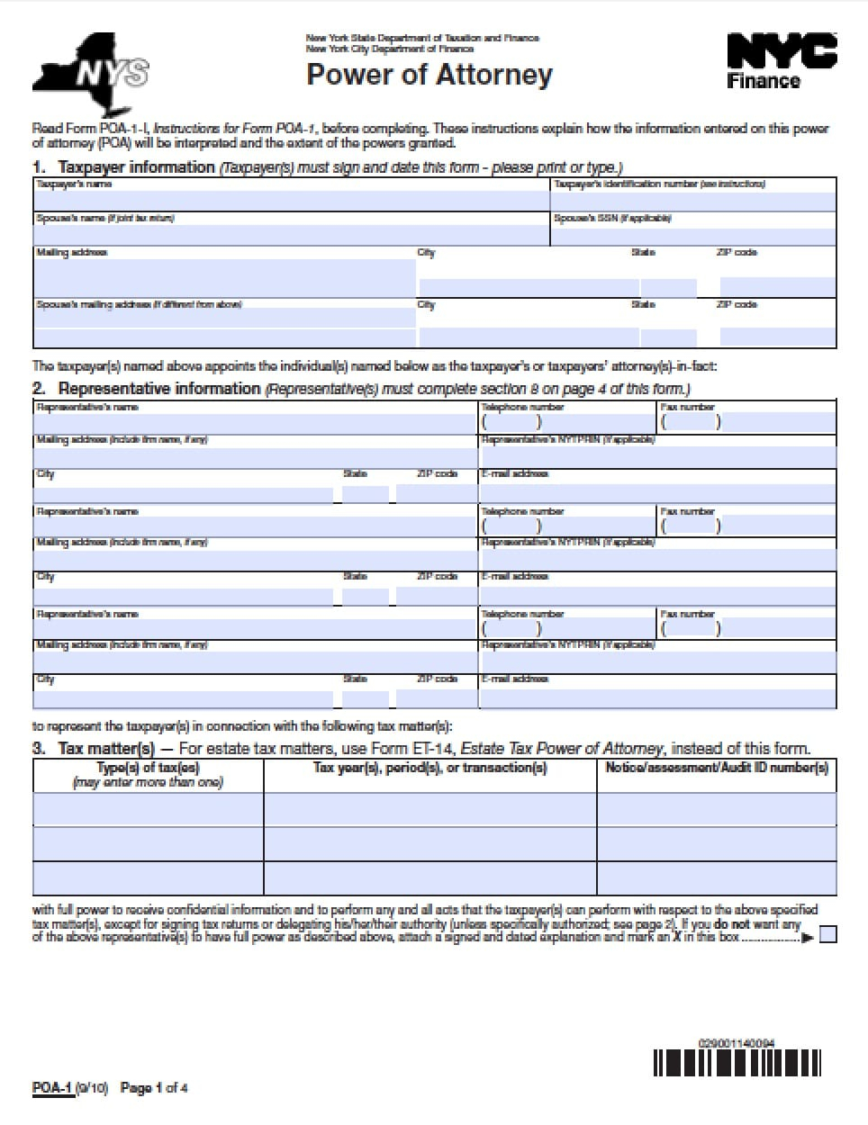 6 INFO POWER OF ATTORNEY FORM IN NEW YORK STATE ZIP DOC 