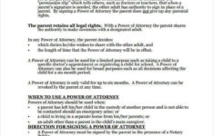 9 Medical Power Of Attorney Forms Free Sample Example