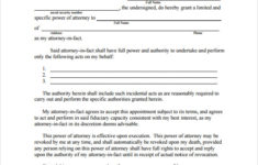 9 Special Power Of Attorney Forms To Download Sample