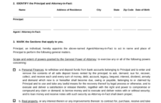 Blank Durable Power Of Attorney Form Arizona Universal