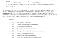 California California Uniform Statutory Power Of Attorney