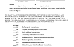 California Durable Power Of Attorney Form Pdf Everidentity