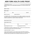Create A New York Health Care Proxy Free PDF Legal