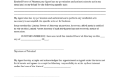 Download Florida Special Limited Power Of Attorney Form