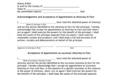 Download Free Power Of Attorney Notary Public Form Form