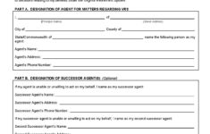 Durable Power Of Attorney Form PDF Format E database