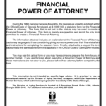 Financial Power Of Attorney Form 27 Free Templates In