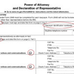 Form 2848 Instructions For IRS Power Of Attorney