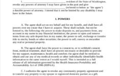 FREE 11 Sample Durable Power Of Attorney Forms In PDF