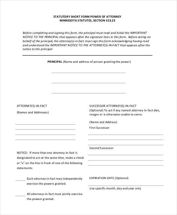 FREE 31 Sample Power Of Attorney Forms In PDF MS Word