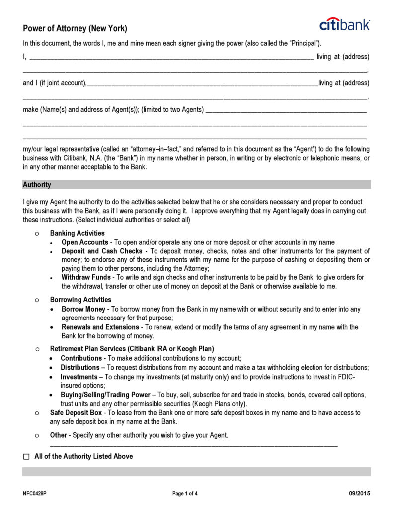 Free Bank Forms Pdf Template Form Download Power Of Attorney Forms 3598