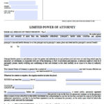Free California Limited Power Of Attorney Form Template