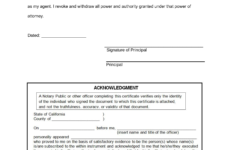 Free California Revocation Of Power Of Attorney Form PDF
