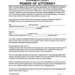 Free Connecticut CT Power Of Attorney Forms Legal