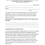 Free Connecticut Medical Power Of Attorney Form PDF WORD