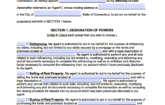 Free Connecticut Real Estate Power Of Attorney Form PDF