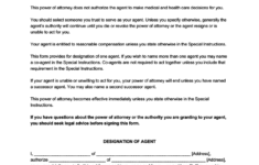 Free Durable Power Of Attorney Form DPOA Durable POA