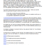 Free Durable Power Of Attorney Texas Form Adobe PDF MS