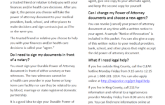 Free Durable Power Of Attorney Washington Form Adobe PDF