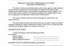 free fillable nebraska power of attorney form pdf templates Free Fillable Nebraska Power Of Attorney Form PDF Templates