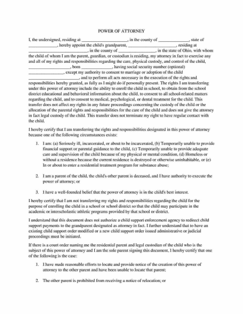 Free Fillable Ohio Power Of Attorney Form PDF Templates - Power Of ...