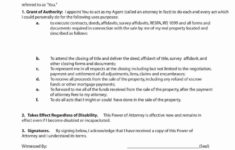 Free Fillable Power Of Attorney Form PDF Templates