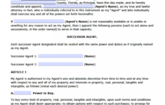 Free Florida Durable Financial Power Of Attorney Form