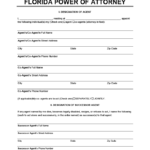 Free Florida Power Of Attorney Forms Durable Medical