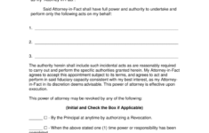 Free Limited Special Power Of Attorney Forms PDF