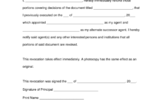 Free Michigan Power Of Attorney Revocation Form PDF