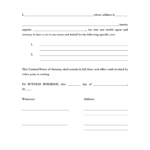 Free New Jersey Limited Power Of Attorney Form PDF