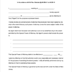 Free New Jersey Limited Special Power Of Attorney Form