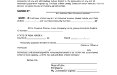 free new jersey motor vehicle power of attorney form pdf Free New Jersey Motor Vehicle Power Of Attorney Form PDF