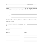 Free New York Limited Power Of Attorney Form PDF Word