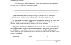 Free North Carolina Limited Power Of Attorney Form PDF