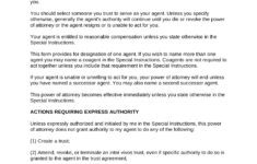 Free Ohio Power Of Attorney Forms Word PDF EForms