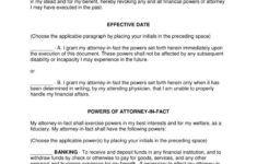 Free Power Attorney Form Free Power Of Attorney Forms Word