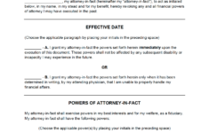 Free Power Of Attorney Forms PDF Word