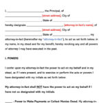 Free Power Of Attorney POA Forms By State Word PDF