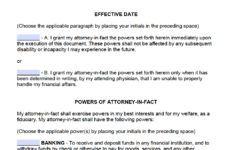 free printable durable power of attorney forms Free Printable Durable Power Of Attorney Forms