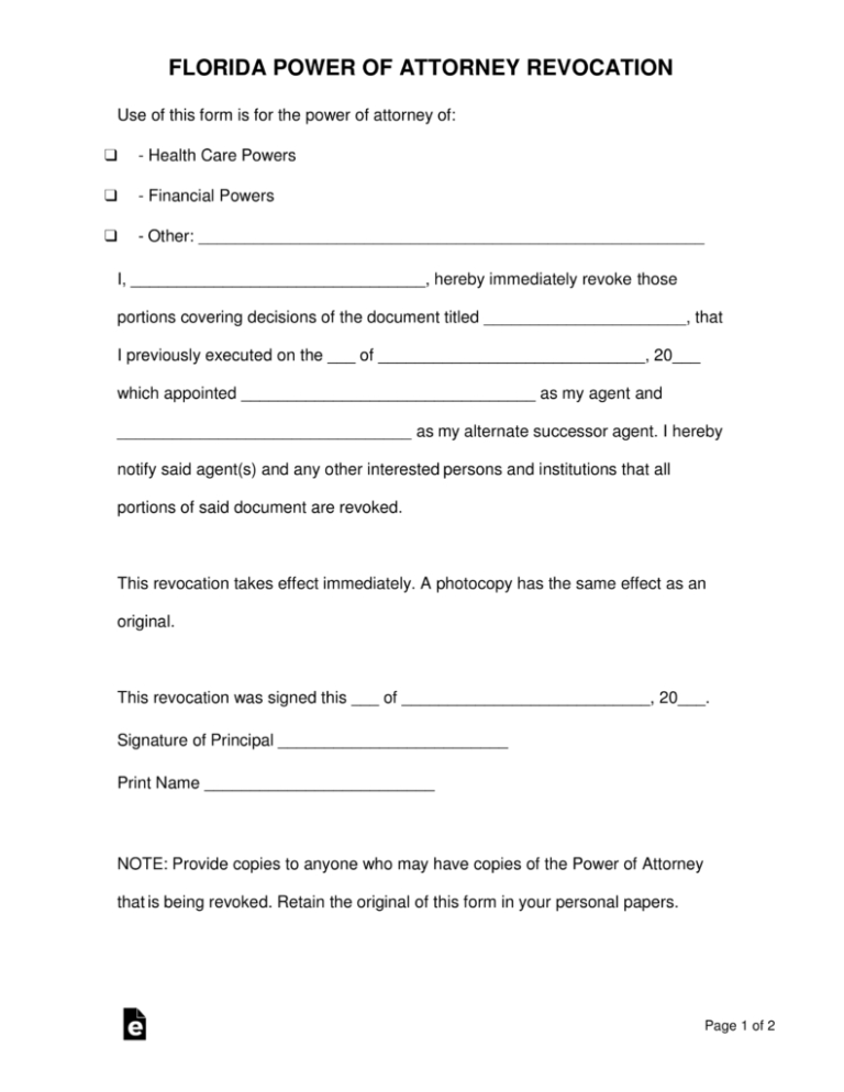 Free Printable Power Of Attorney Form Florida Free Printable Power Of Free Printable Power Of Attorney Form Florida Free Printable Power Of
