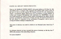 Free Printable Power Of Attorney Form GENERIC