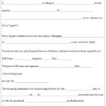 Free Printable Power Of Attorney Forms Template Business