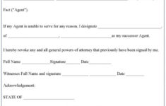 Free Printable Power Of Attorney Forms Template Business