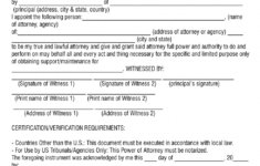 Free Printable Power Of Attorney Forms Word Or PDF