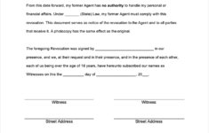 Free Revocation Of Power Of Attorney Forms PDF WORD RTF