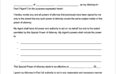 Free Tennessee Limited Special Power Of Attorney Form