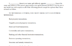 Free Texas Financial Durable Power Of Attorney Form PDF